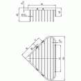 Полочка-корзинка одинарная, угловая Villeroy&Boch Elements-Tender TVA15100900061
