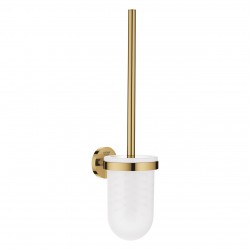 Туалетный ершик с колбой стеклянной Grohe Essentials 40374GL1 (холодный рассвет, золото глянцевое)