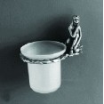Туалетный ершик с колбой стеклянной Art&Max Juno AM-0711-T