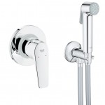 Душ гигиенический со смесителем 1 режим струи, комплект Grohe BauFlow 123073