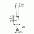 Душ гигиенический со смесителем 1 режим струи Grohe Euroeco 3274026354