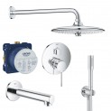 Душевая система встраиваемая со смесителем, с изливом Grohe Essence New 119697