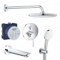 Душевая система встраиваемая со смесителем, с изливом Grohe Essence New 119705