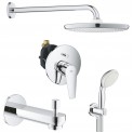 Душевая система встраиваемая со смесителем, с изливом Grohe BauEdge New 127257P