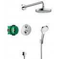Душевая система встраиваемая с термостатом Hansgrohe Ecostat S 27295000