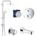 Душевая система встраиваемая с термостатом, с изливом Grohe Grohtherm 2738924077