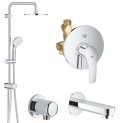 Душевая система встраиваемая со смесителем, с изливом Grohe Eurosmart New 2738933305