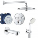 Душевая система встраиваемая со смесителем, с изливом Grohe Rainshower SmartControl 2914626458