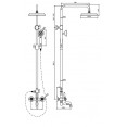 Душевая система со смесителем для ванны Adiante Betria AD-77021CR