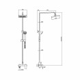 Душевая система со смесителем для ванны Bravat Opal R F6125183CP-A2-RUS
