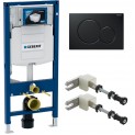 Инсталляция для унитаза подвесного Geberit Duofix Sigma 12 UP320 с кнопкой Sigma 01 черная глянцевая 111.300.00.5-115.770.DW.5 (111300005-115770DW5)