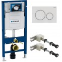Инсталляция для унитаза подвесного Geberit Duofix Sigma 12 UP320 с кнопкой Sigma 20 белая 111.300.00.5-115.882.01.1 (111300005-115882011) (не оставляет отпечатков пальцев)