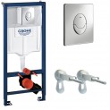 Инсталляция для унитаза подвесного Grohe Rapid Sl 38721001 кнопка хром глянцевый