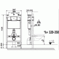 Инсталляция для унитаза подвесного Roca Active B 89011101B-8901170B1 (кнопка хром глянцевый)