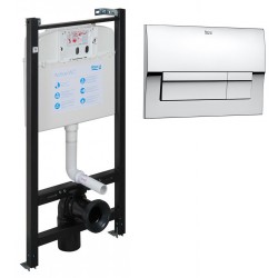 Инсталляция для унитаза подвесного Roca Active B 89011101B-8901170B1 (кнопка хром глянцевый)