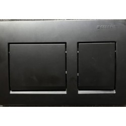 Кнопка смыва для инсталляции для унитаза Geberit Alpha 35 115.045.16.5 (115045165) черная матовая (не оставляет отпечатков пальцев)