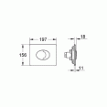 Кнопка смыва для инсталляции для унитаза Grohe Skate 38506GN0 золото матовое