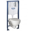 Инсталляция Grohe 38772001 в комплекте с унитазом безободковым Villeroy&Boch O.novo 5660HR01