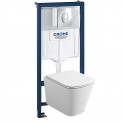 39195001 Инсталляция Grohe 38721001 в комплекте с унитазом безободковым
