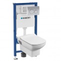 Инсталляция Geberit Delta 458.118.21.2 в комплекте с унитазом Roca Dama Senso 346517000