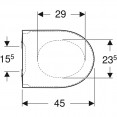 Сиденье с крышкой для унитаза Geberit iCon TurboFlush 501.660.01.1 (микролифт) (для унитаза 503.045.00.1)
