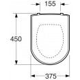 Сиденье с крышкой для унитаза Gustavsberg Hygienic Flush 9M16S101 (микролифт) (для унитазов Artic и 5G84HR01)