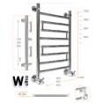 Полотенцесушитель электрический ТЭН правый МетiZ W ultra electro ZE-WUE-01-400-1000