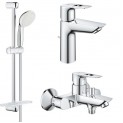 Комплект для ванной со смесителем Grohe BauLoop New 121828 (23602001,23762001,27926001) NB0064