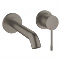 Смеситель для раковины настенный встраиваемый Grohe Essence New 19408AL1 (темный графит, матовый)