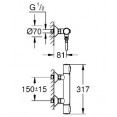 Термостат для душа с душевым гарнитуром Grohe Grohtherm 1000 3479327924